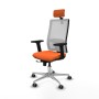 Chaise de Bureau avec Appui-tête Horna Traslack Piqueras y Crespo 2D086G2 Orange