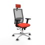 Chaise de Bureau avec Appui-tête Horna Traslack Piqueras y Crespo 2D086G2 Orange Foncé