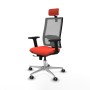 Chaise de Bureau avec Appui-tête Horna Traslack Piqueras y Crespo 2D086G2 Orange Foncé