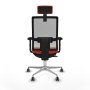 Chaise de Bureau avec Appui-tête Horna Traslack Piqueras y Crespo 2D086G2 Orange Foncé