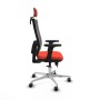 Chaise de Bureau avec Appui-tête Horna Traslack Piqueras y Crespo 2D086G2 Orange Foncé