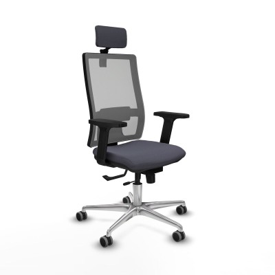 Chaise de Bureau avec Appui-tête Horna Traslack Piqueras y Crespo 2D086G2 Gris foncé