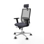 Chaise de Bureau avec Appui-tête Horna Traslack Piqueras y Crespo 2D086G2 Gris foncé