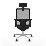 Chaise de Bureau avec Appui-tête Horna Traslack Piqueras y Crespo 2D086G2 Gris foncé