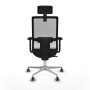 Chaise de Bureau avec Appui-tête Horna Traslack Piqueras y Crespo 2D086G2 Noir