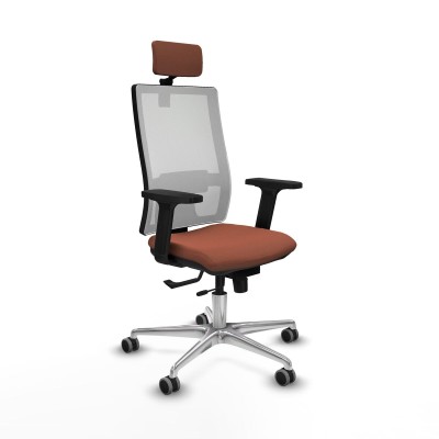 Chaise de Bureau avec Appui-tête Horna Traslack Piqueras y Crespo 2D086G2 Marron