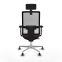 Chaise de Bureau avec Appui-tête Horna Traslack Piqueras y Crespo 2D086G2 Brun foncé