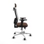 Chaise de Bureau avec Appui-tête Horna Traslack Piqueras y Crespo 2D086G2 Brun foncé