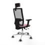 Chaise de Bureau avec Appui-tête Horna Traslack Piqueras y Crespo 2D086G2 Rose