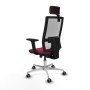 Chaise de Bureau avec Appui-tête Horna Traslack Piqueras y Crespo 2D086G2 Bordeaux