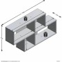 Shelve FMD Anthracite 100 x 53 x 19,5 cm