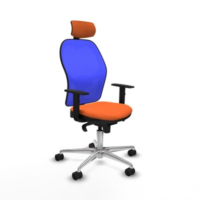 Office Chair with Headrest Piqueras y Crespo 1D086N2 Orange