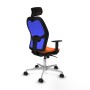 Office Chair with Headrest Piqueras y Crespo 1D086N2 Orange