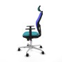 Office Chair with Headrest Piqueras y Crespo 1D086N2 Turquoise