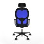Office Chair with Headrest Piqueras y Crespo 1D036N2 Blue