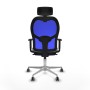Office Chair with Headrest Piqueras y Crespo 1D086G2 Grey