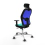 Office Chair with Headrest Piqueras y Crespo 1D086G2 Turquoise