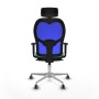 Office Chair with Headrest Piqueras y Crespo 1D086G2 Turquoise