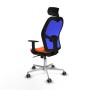Office Chair with Headrest Piqueras y Crespo 1D086G2 Orange