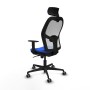 Chaise de Bureau avec Appui-tête Piqueras y Crespo 1D036G2 Bleu