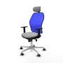Office Chair with Headrest Piqueras y Crespo 1D086G2 Light grey