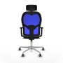 Office Chair with Headrest Piqueras y Crespo 1D086G2 Light grey