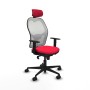 Office Chair with Headrest Piqueras y Crespo 1D036N2 Red
