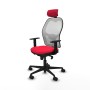 Office Chair with Headrest Piqueras y Crespo 1D036N2 Red