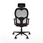 Office Chair with Headrest Piqueras y Crespo 1D036N2 Red