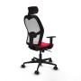 Office Chair with Headrest Piqueras y Crespo 1D036N2 Red
