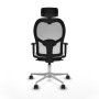 Office Chair with Headrest Piqueras y Crespo 1D086N2 White