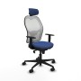 Office Chair with Headrest Piqueras y Crespo 1D036N2 Navy Blue