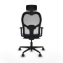 Office Chair with Headrest Piqueras y Crespo 1D036N2 Navy Blue