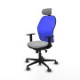 Office Chair with Headrest Piqueras y Crespo 1D036G2 Light grey