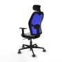 Office Chair with Headrest Piqueras y Crespo 1D036G2 Light grey