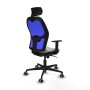 Office Chair with Headrest Piqueras y Crespo 1D036G2 Light grey