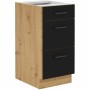 Kitchen furniture Black noir Matte back 40 cm