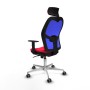Office Chair with Headrest Piqueras y Crespo 1D086G2 Red