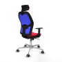 Chaise de Bureau avec Appui-tête Piqueras y Crespo 1D086G2 Rouge