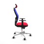 Office Chair with Headrest Piqueras y Crespo 1D086G2 Red