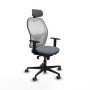 Office Chair with Headrest Piqueras y Crespo 1D036G2 Grey