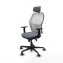 Office Chair with Headrest Piqueras y Crespo 1D036G2 Grey