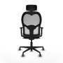 Office Chair with Headrest Piqueras y Crespo 1D036G2 Grey