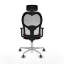Office Chair with Headrest Piqueras y Crespo 1D086G2 White Brown