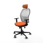 Office Chair with Headrest Piqueras y Crespo 1D036G2 Orange