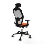 Office Chair with Headrest Piqueras y Crespo 1D036G2 Orange