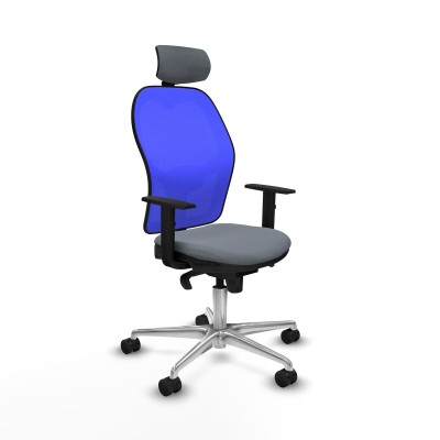Office Chair with Headrest Piqueras y Crespo 1D086N2 Grey
