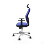 Office Chair with Headrest Piqueras y Crespo 1D086G2 Light Blue
