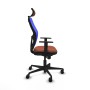 Chaise de Bureau avec Appui-tête Piqueras y Crespo 1D036N2 Bleu Marron