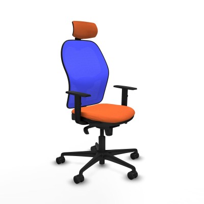 Office Chair with Headrest Piqueras y Crespo 1D036N2 Orange
